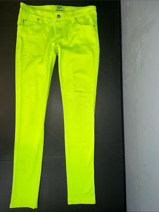 Tripp nyc Denim - Tripp NYC Neon Lime Skinny Jeans